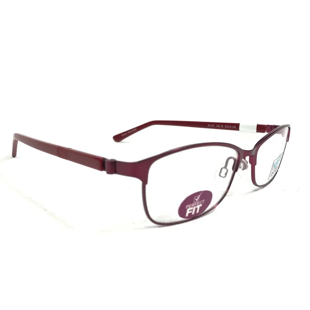 Next Issue AN 197 COL 30 Eyeglasses Frames Red Square Half Rim 52-15-140